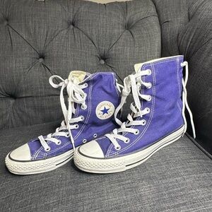 Converse High-Top Sneakers - Royal Purple.  Women’s 6